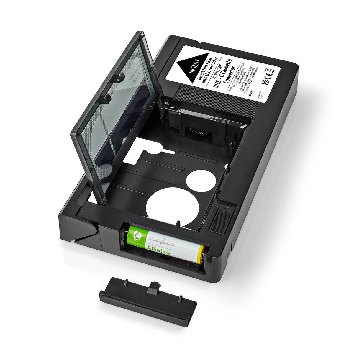 Nedis VHS Converter | Conversion: VHS-C to VHS | Plug and play | Black