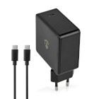 Nedis Wall Charger | 65 W | Quick charge feature | 3.0 / 3.25 A | Number of outputs: 1 | USB-C™ | Type-C™ | 2.00 m | Automatic Voltage Selection | Black