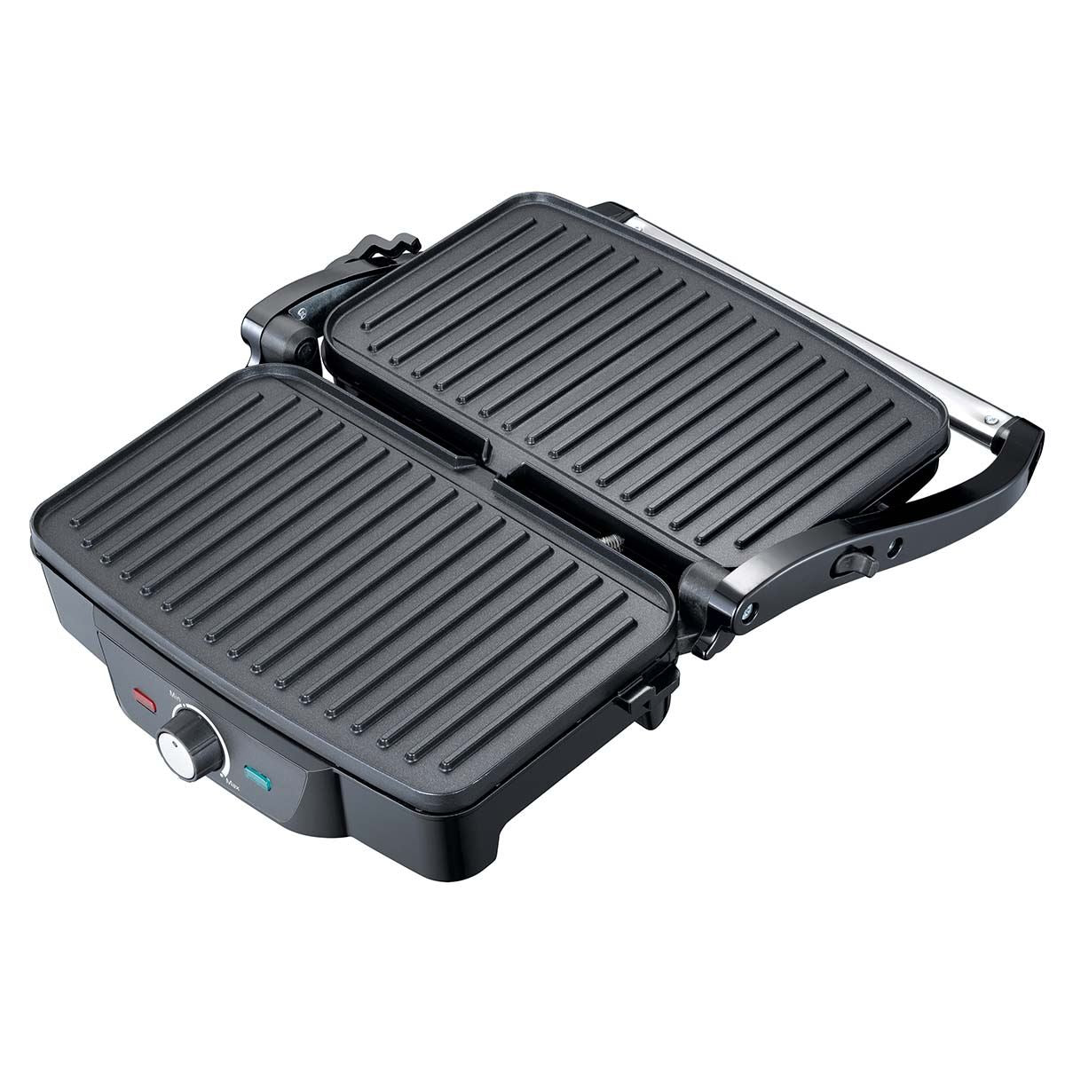MELISSA 16240108 Contact Panini / Table Grill | 1600 W | 28 x 17 cm | Adjustable temperature control | Plastic / Stainless Steel