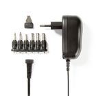 Nedis Universal EU AC Power Adapter | 12 W | 3 - 12 V DC | 1.80 m | 2.0 A | 6 plug(s) | Black