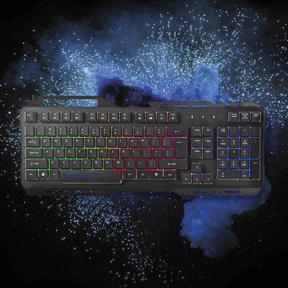 Nedis Wired Gaming Keyboard | USB 2.0 | Membrane Keys | LED | US International | US Layout | USB Powered | Power cable length: 1.50 m | Gaming