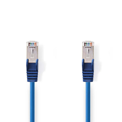 Nedis CAT5e Network Cable | SF/UTP | RJ45 Male | RJ45 Male | 15.0 m | Round | PVC | Blue | Envelope