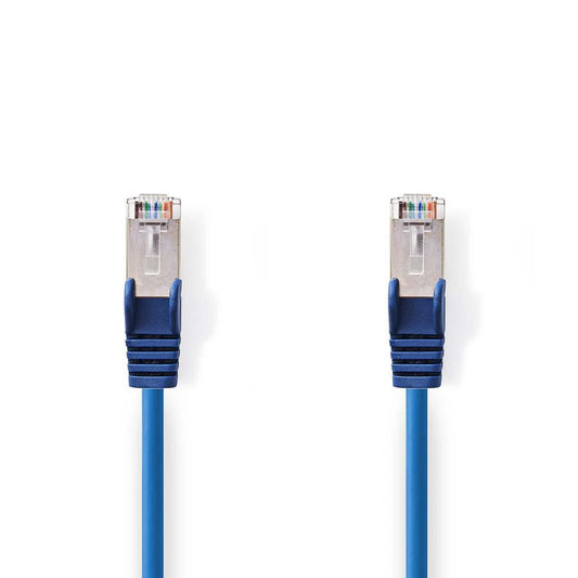 Nedis CAT5e Network Cable | SF/UTP | RJ45 Male | RJ45 Male | 15.0 m | Round | PVC | Blue | Envelope