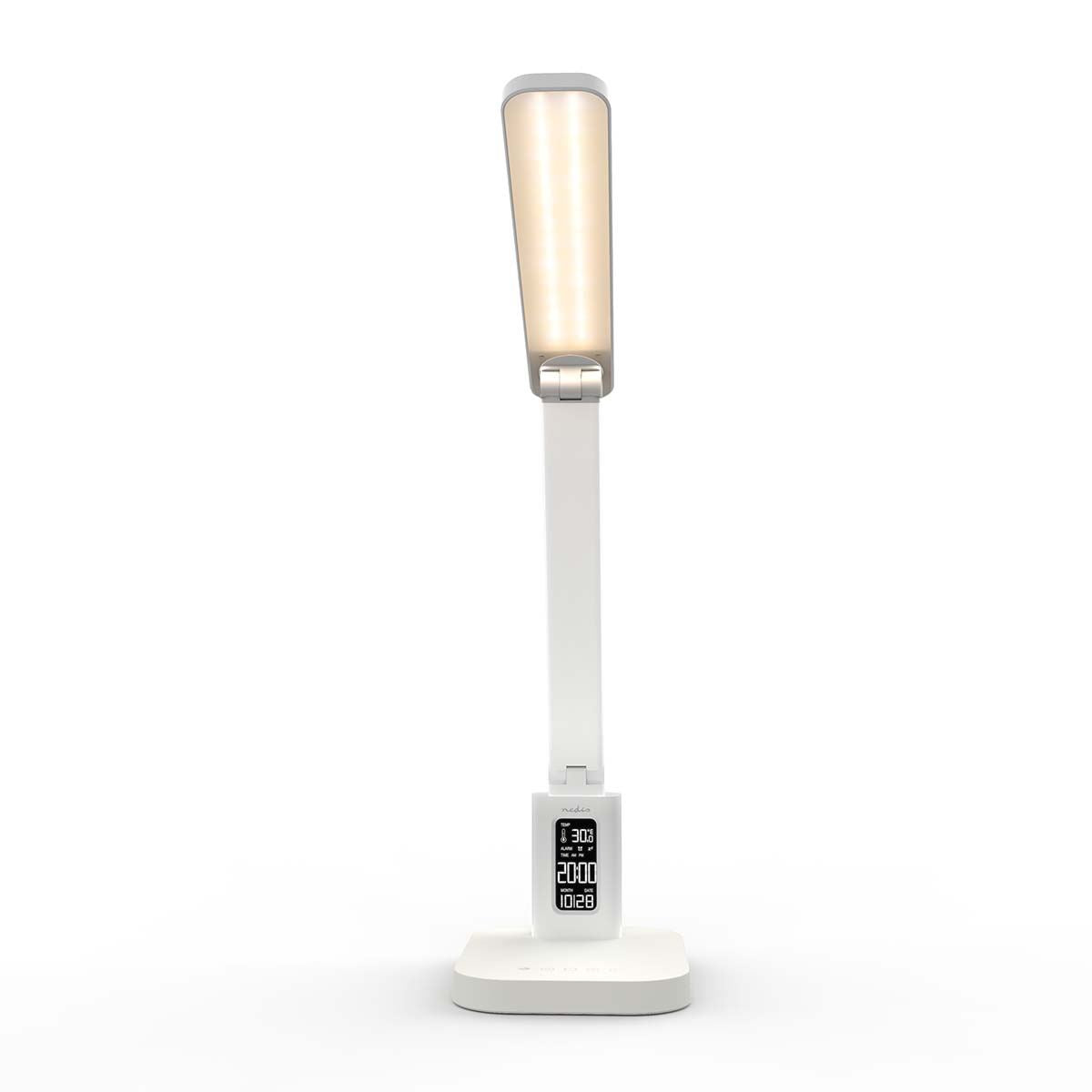 Nedis LTLRC10WT | LED Desk Lamp | Dimmable | 3 Light Modes | 220 lm | Rechargeable | Dimmer - On Product | White