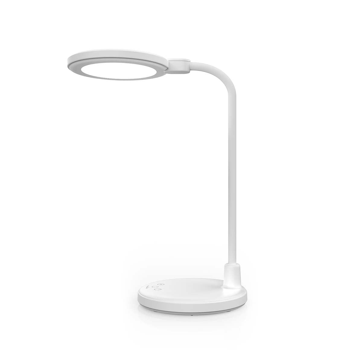 Nedis LTLRM11WT | LED Desk Lamp | Dimmable | Integrated Mirror | 3 Light Modes | 100 lm | Rechargeable | Touch Function | White
