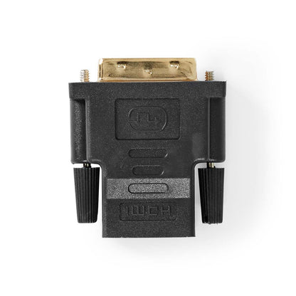 Nedis HDMI™ Adapter | HDMI™ Output | DVI-D 24+1-Pin Male | Gold Plated | Straight | PVC | Anthracite | 1 pcs | Window Box