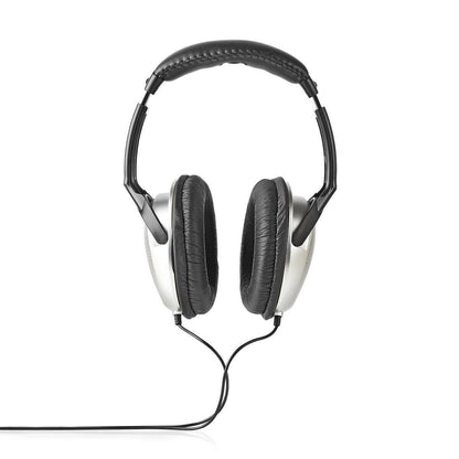 Nedis Over-Ear Wired Headphones | Cable length: 2.70 m | Volume control | Black / Silver