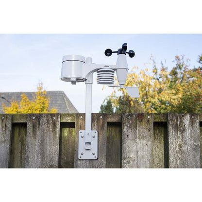 Alecto WS5400 | 8-in-1 Wi-Fi Smart Weather Station | Indoor and Outdoor Temperature, Forecast, Wind, Pressure, Humidity, Rain & More | Outside Wireless sensor | Application | Grey