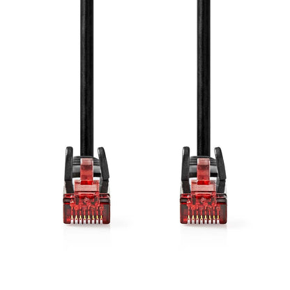 Nedis CAT6 Network Cable | RJ45 Male | RJ45 Male | U/UTP | 1.00 m | Round | PVC | Black | Label