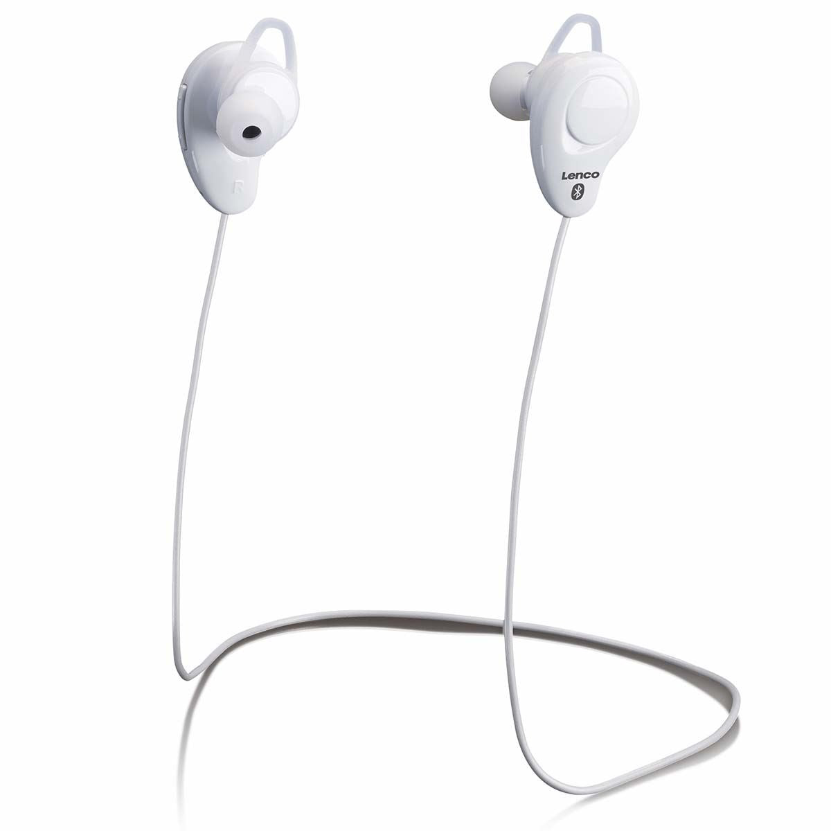 Lenco EPB-015WH | Sports Bluetooth® | Rechargable In-Ear Earphones | White