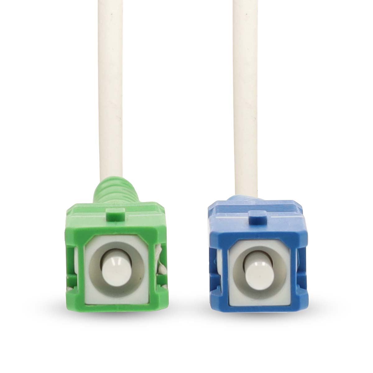 Nedis CCGB89610WT20 | Glass Fiber Patch Cable | SMF (Single Mode Phase) | SC/APC | SC/UPC | 100 Gbps | 2.00 m | White | Gift Box with Euro Lock