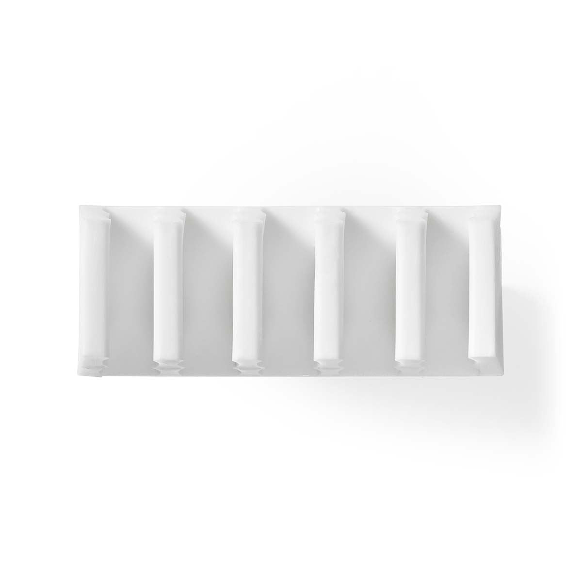 Nedis CMGC21052WT | Cable Management | Cable Clip | Click and Go | 2 pcs | Number of slots: 5 Slots | Maximum cable thickness: 7.1 mm | Polypropylene | White