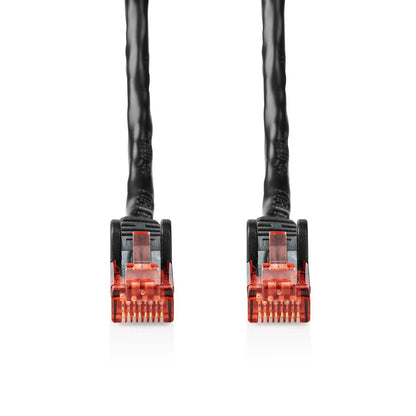 Nedis CAT6 Network Cable | RJ45 Male | RJ45 Male | U/UTP | 50.0 m | Outdoor | Round | PE | Black | Label