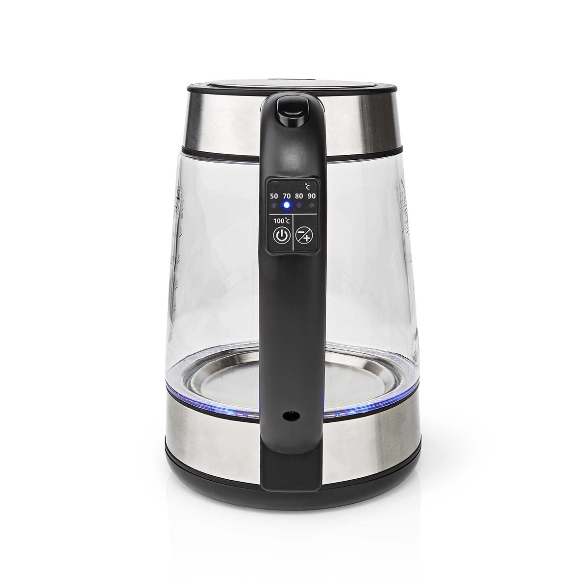 MELISSA Digital Electric Kettle | 1.7 l | 2200 W | Glass | 50/70/80/90/100 °C Presets | 360° pirouette base | Concealed heating element | Strix® controller | Keep-warm function | Boil-dry protection