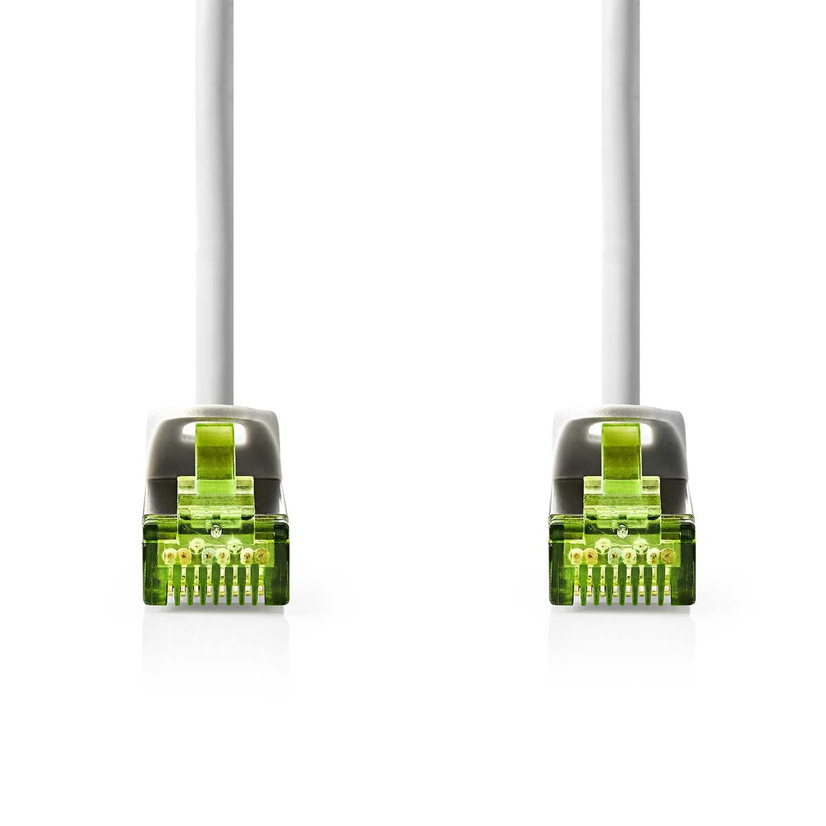 Nedis CAT7 Network Cable | S/FTP | RJ45 Male | RJ45 Male | 1.00 m | Snagless | Round | LSZH | Grey | Label