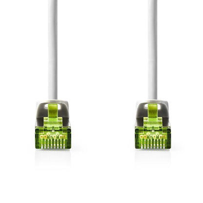 Nedis CAT7 Network Cable | S/FTP | RJ45 Male | RJ45 Male | 1.00 m | Snagless | Round | LSZH | Grey | Label