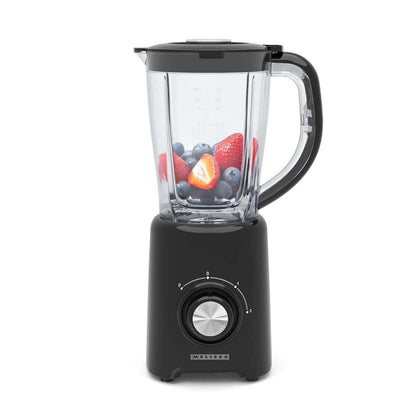 MELISSA 16180134 | Blender | 800 W | 2 Speeds + pulse | 4 Stainless steel blades | 1.5L Plastic jug | Black