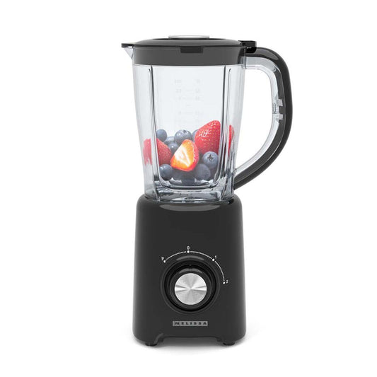MELISSA 16180134 | Blender | 800 W | 2 Speeds + pulse | 4 Stainless steel blades | 1.5L Plastic jug | Black