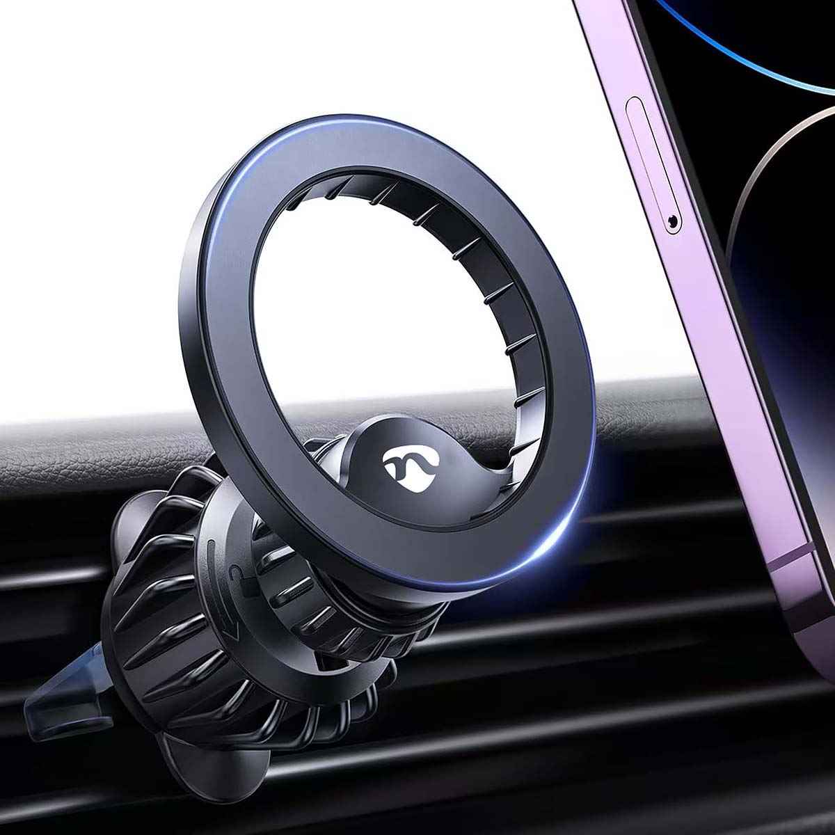 Nedis Smartphone Car Mount | Magnetic | In-Car Air Vent | Universal | Adjustable Angle