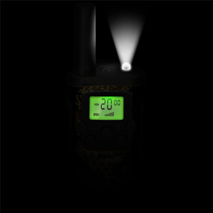 Alecto Walkie-Talkie Set | 2 Handsets | Up to 7 km | Frequency channels: 8 | VOX | up to 3 Hours | Camouflage