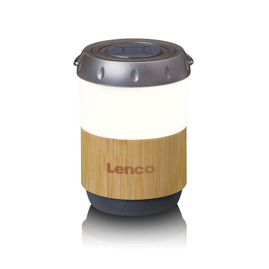 Lenco BTL-030BA | IPX4 | Lantern with Built-in Bluetooth® Speaker | Bamboo