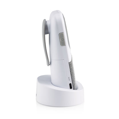 Alecto DBX140 | Modern Full Eco Audio baby monitor with crystal-clear DECT sound quality, display and night light White / Grey