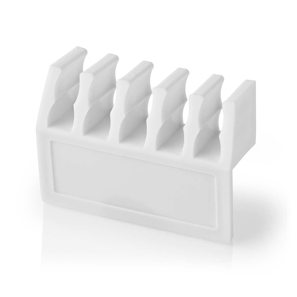 Nedis CMGC21052WT | Cable Management | Cable Clip | Click and Go | 2 pcs | Number of slots: 5 Slots | Maximum cable thickness: 7.1 mm | Polypropylene | White