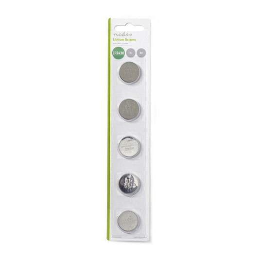Nedis Lithium Button Cell Battery CR2430 | 3 V DC | 5-Pack