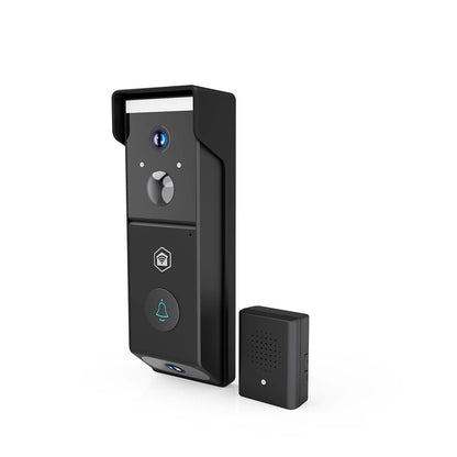 Nedis SmartLife Video Doorbell | Wi-Fi | Battery Powered | Full HD 1080p | Cloud Storage (optional) / microSD (not included) | IP54 | With motion sensor | Night vision | Black