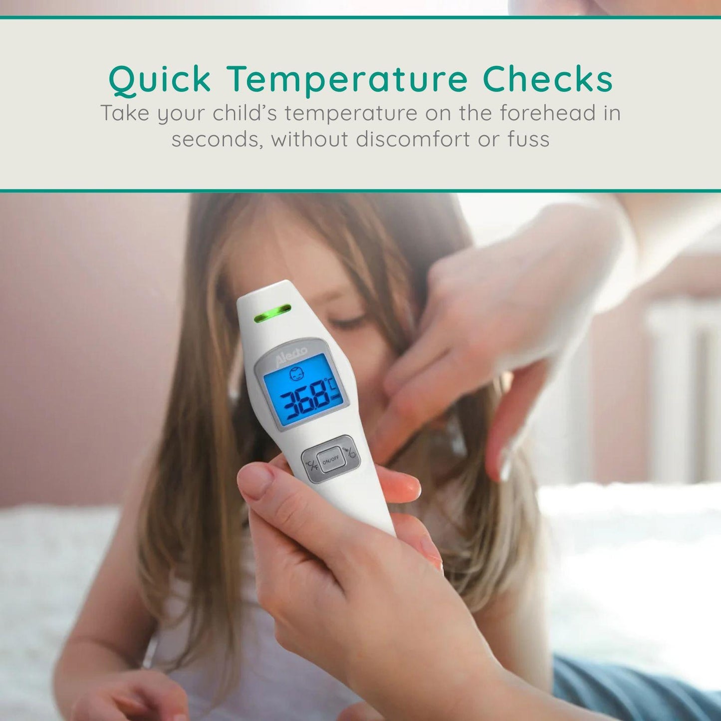Alecto BC-37 Infrared Forehead Thermometer | White