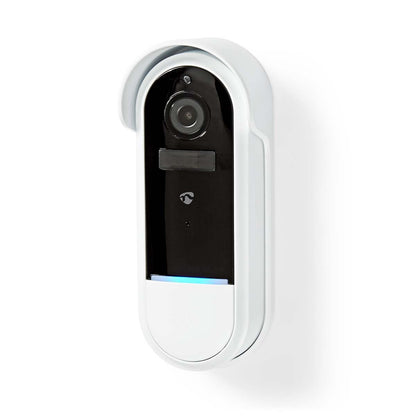 Nedis SmartLife Video Doorbell | Wi-Fi | Battery Powered / Transformer | Full HD 1080p | Cloud Storage (optional) / microSD (not included) | IP54 | With motion sensor | Night vision | White