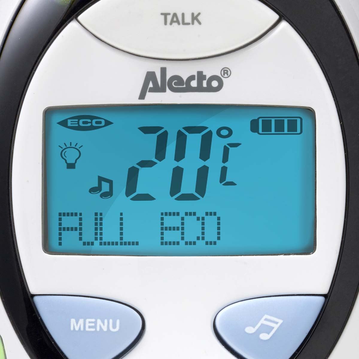 Alecto DBX-88 ECO | Baby Monitor | Full Eco DECT |Digital Display | Wireless Receiver | White/Blue