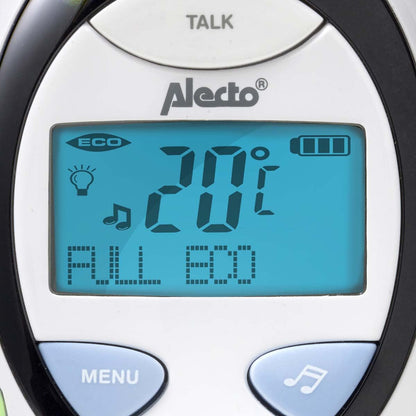 Alecto DBX-88 ECO | Baby Monitor | Full Eco DECT |Digital Display | Wireless Receiver | White/Blue
