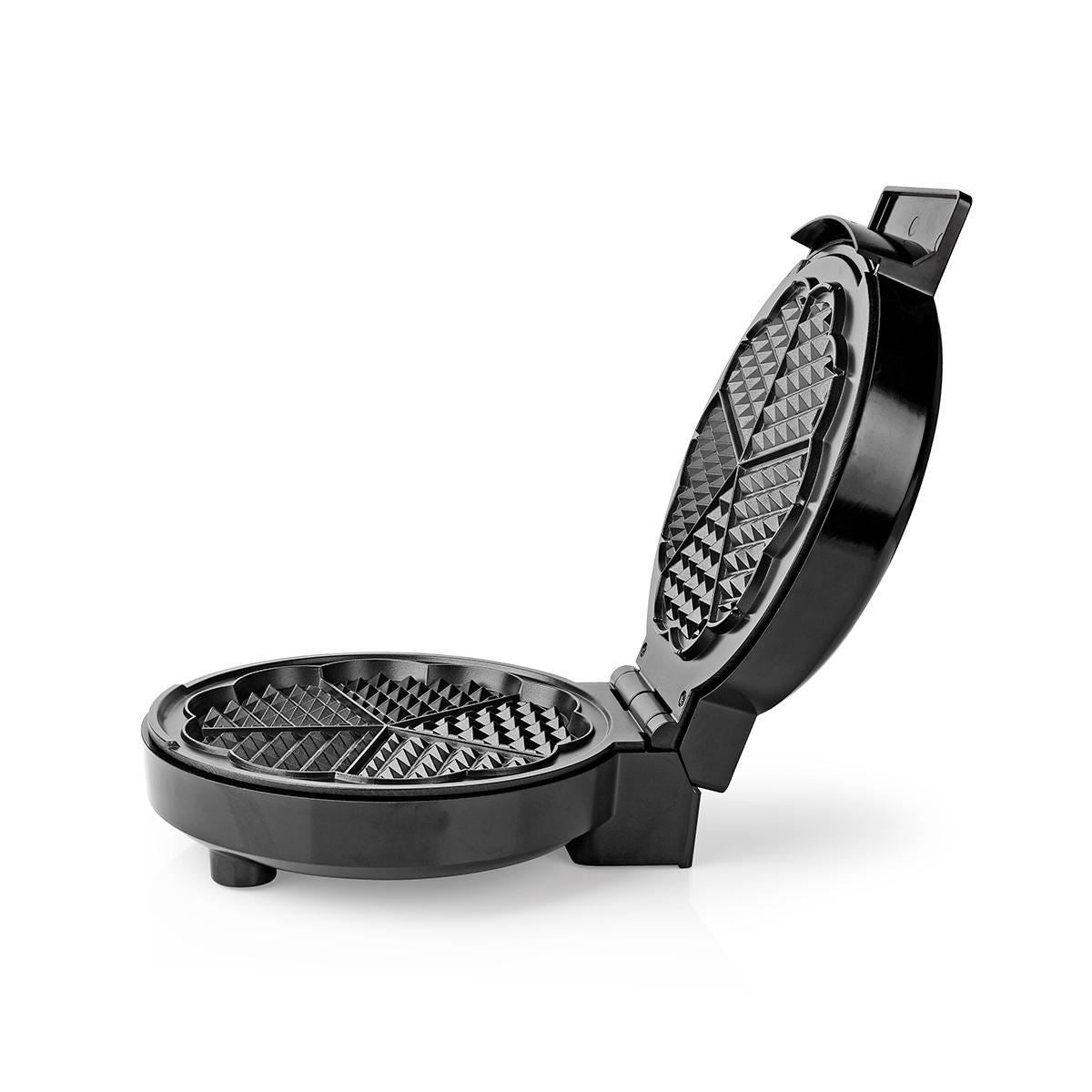 Nedis Waffle Plate | 19 cm | 1000 W | Black