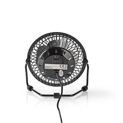Nedis Table Fan | USB Powered | Diameter: 100 mm | 3 W | 1-Speed | Black