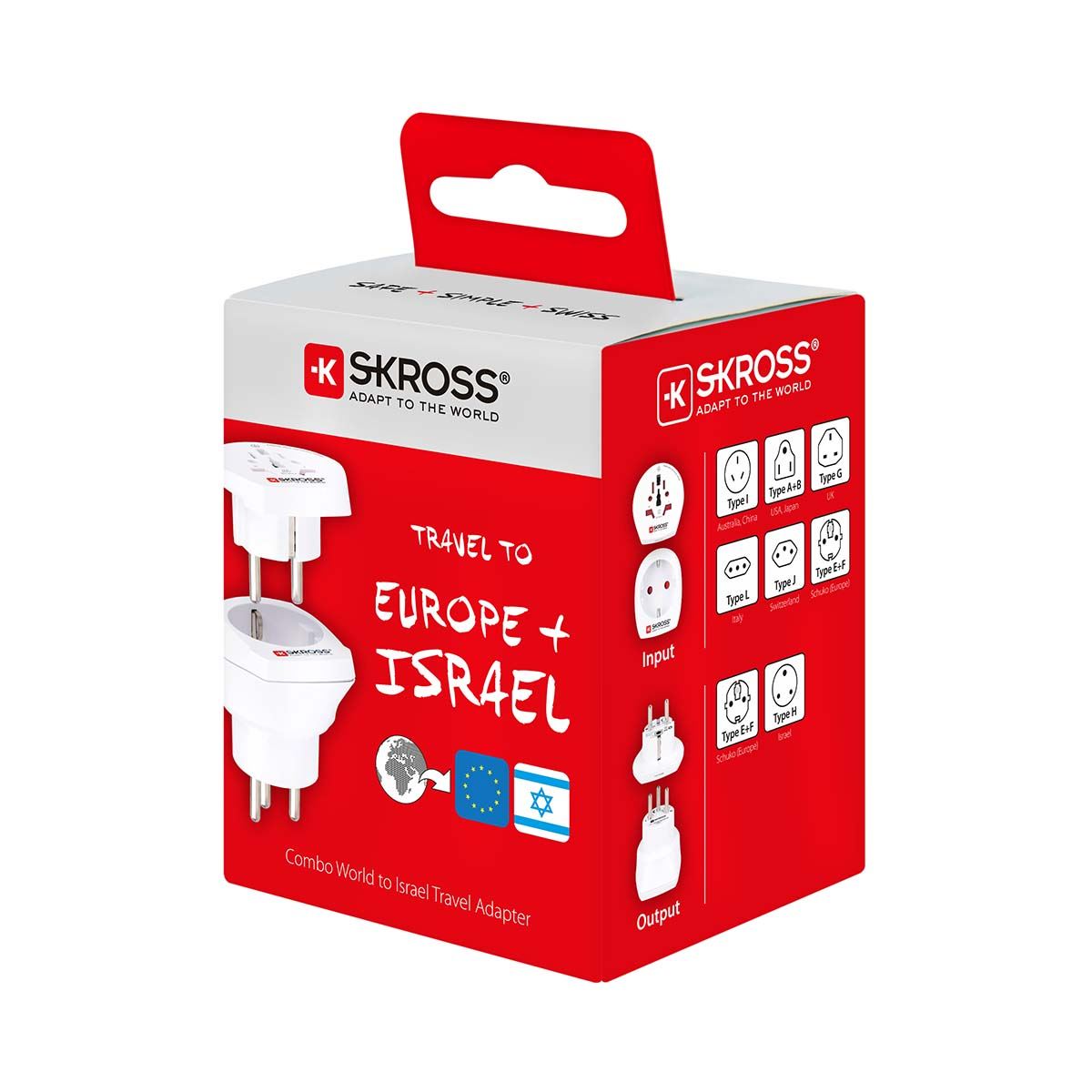 Skross SKross | Travel Adapter Combo - World-to-Israel Earthed