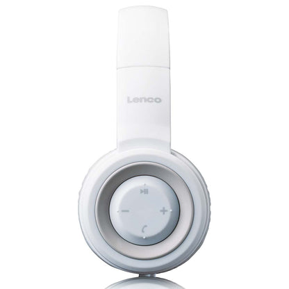 Lenco HPB-330WH | Bluetooth® Headphones | IPX Splashproof | White