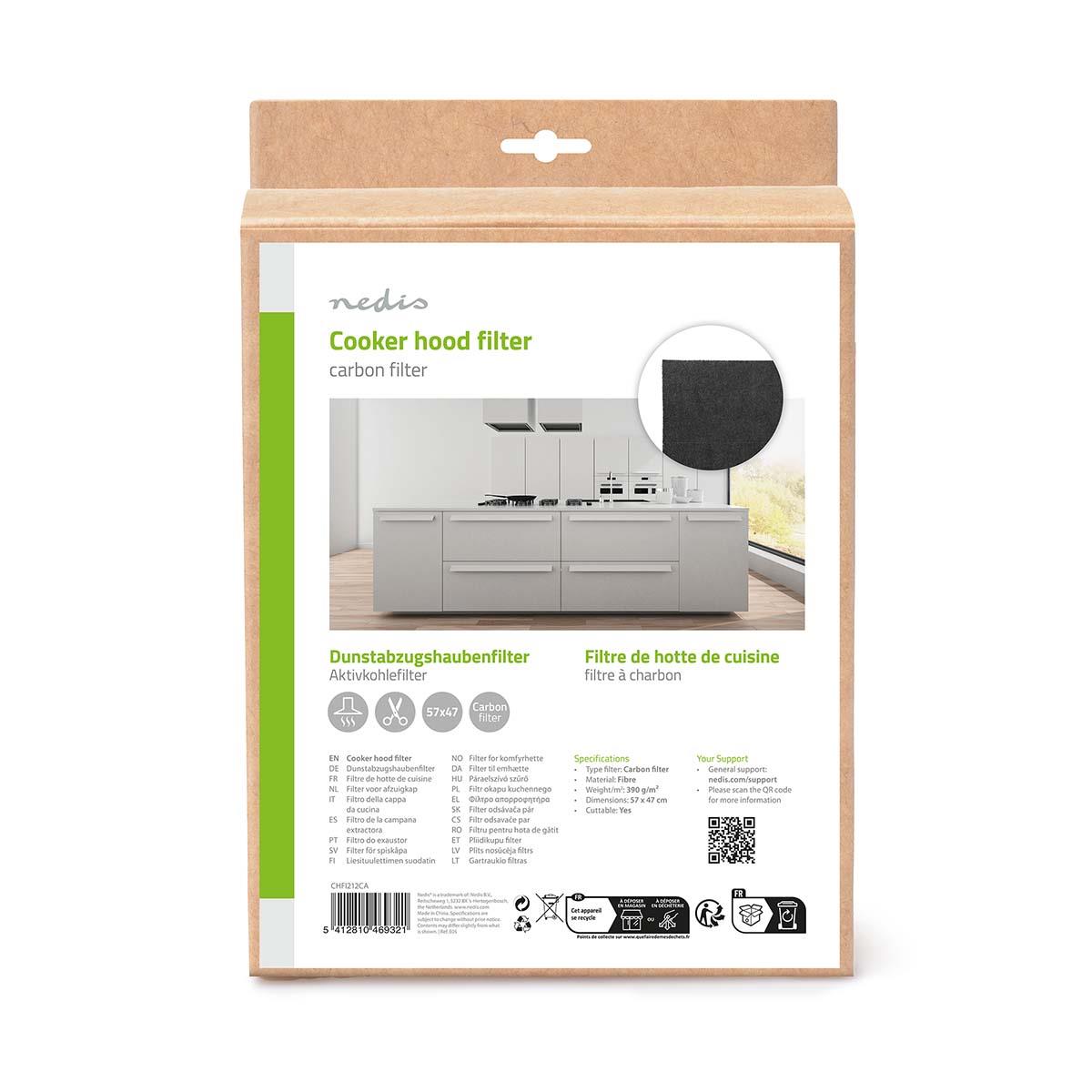 Nedis Cooker Hood Carbon Filter | Compatible with: Universal | Cuttable