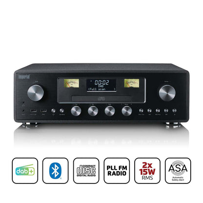 Imperial 280CDBK DAB+/FM Radio with CD Player, USB, Bluetooth and ASA function