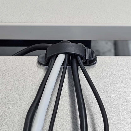 Nedis CMGC22033BK | Cable Management | Cable Clip | Locked | 3 pcs | Number of slots: 3 Slots | Maximum cable thickness: 7.5 mm | Polypropylene | Black