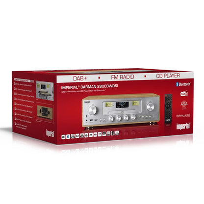 Imperial 280CDWDSI DAB+/FM Radio with CD Player, USB, Bluetooth and ASA function