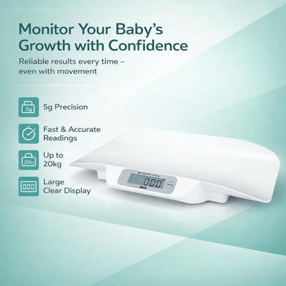 Alecto BC-30 | Digital Baby Weighing Scales, Personal Scale - Up to 20 kg with Carry Case