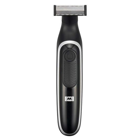 MELISSA Rechargeable Beard and Body Trimmer with Ultra-thin Razor | 4 Spacer Combs  | Black