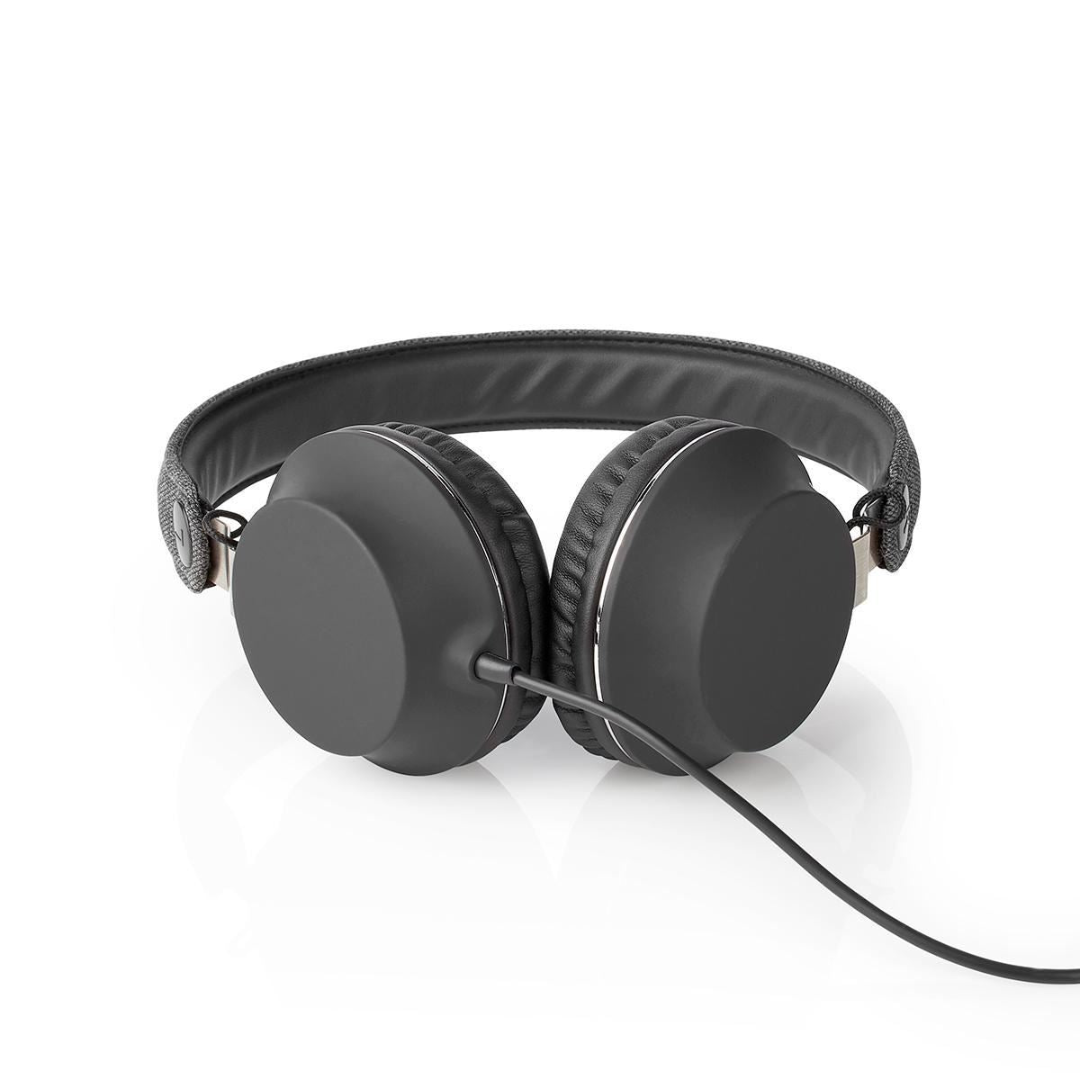 Nedis On-Ear Wired Headphones | 3.5 mm | Cable length: 1.20 m | Anthracite / Black