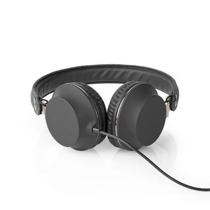 Nedis On-Ear Wired Headphones | 3.5 mm | Cable length: 1.20 m | Anthracite / Black