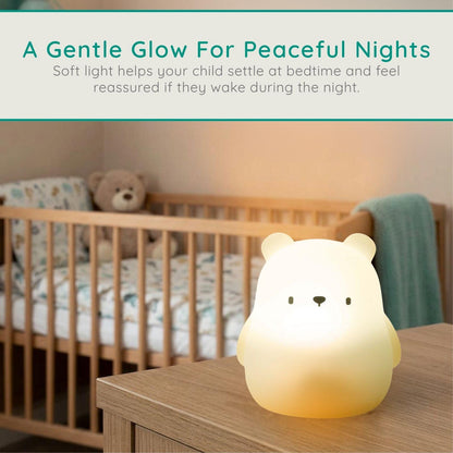 Alecto BC140BEAR | Rechargeable LED Chrildresn Night Light, Bear