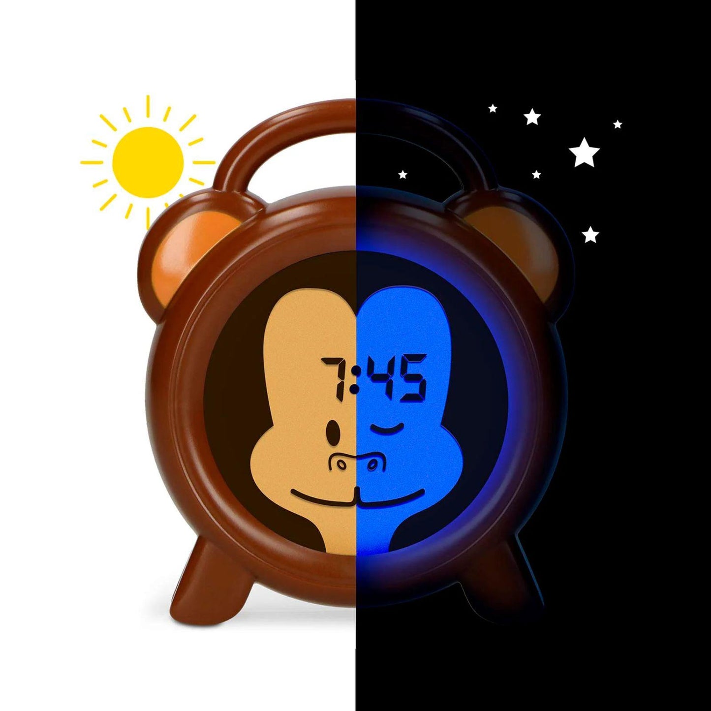 Alecto BC-100 MONKEY | Sleep Trainer & Night Lamp Light / Alarm Clock | Monkey