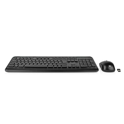 Nedis Mouse and Keyboard Set | Wireless | Mouse and keyboard connection: USB | 800 / 1200 / 1600 dpi | Adjustable DPI | AZERTY | FR Layout