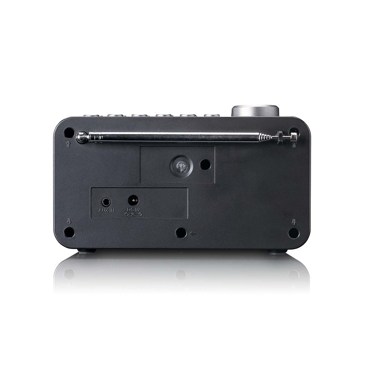 Lenco DAB+/FM Radio Alarm Clock with LCD Colour display, Sleep timer, and Dual Alarm function - Black