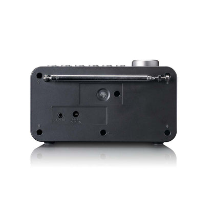 Lenco DAB+/FM Radio Alarm Clock with LCD Colour display, Sleep timer, and Dual Alarm function - Black